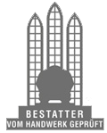 Zertifikat: Bestatter vom Handwerk geprüft - Bestattungen GRAUE